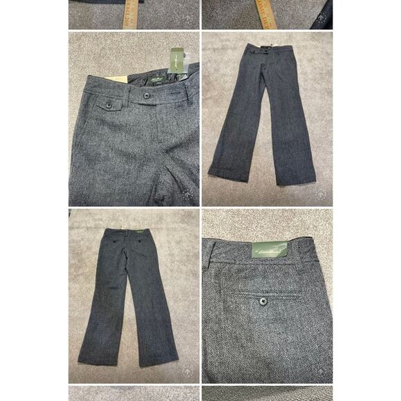Eddie Bauer Vashon fit trouser womens 6  twill vashn gray wool blend nwt - Picture 1 of 12